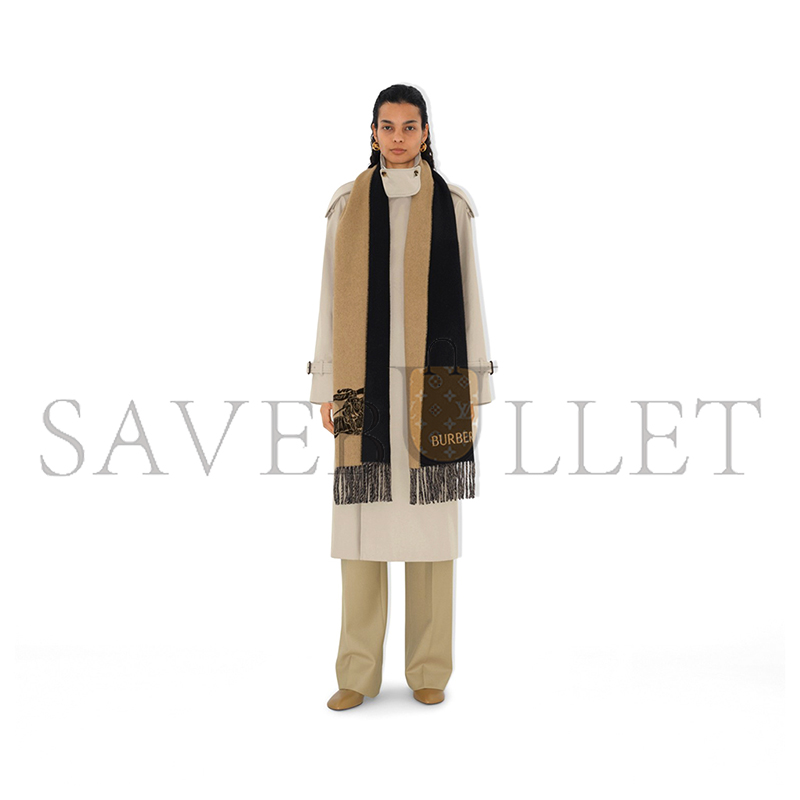 BURBERRY REVERSIBLE EKD CASHMERE SCARF 80787831 (210*45cm)